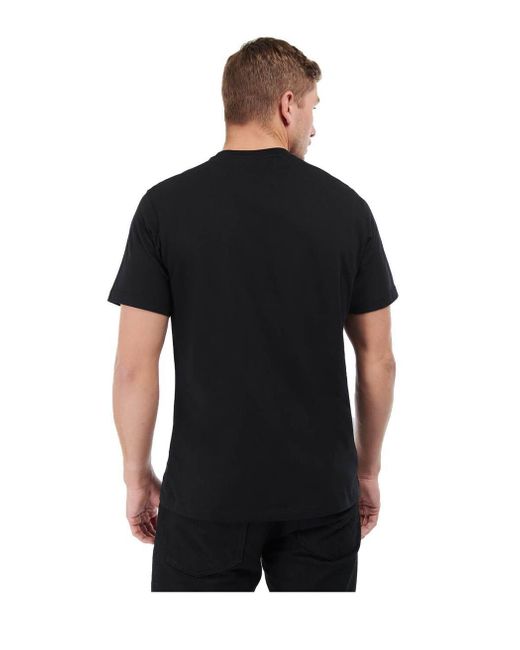 Barbour Black International Radok Pocket Tee T-Shirt for men