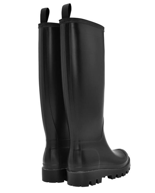 Gia Borghini Giove Bis Tall Wellington Rain Boots in Black | Lyst