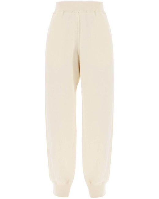 Jil Sander Natural Wool-Cotton Sweatpants