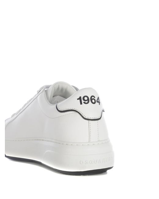 DSquared² White Sneakers "Bumper" for men