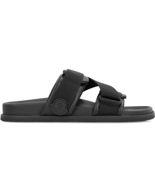 Moncler Black Mon Summer Slides