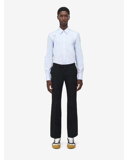 Alexander McQueen Blue Cotton Shirts for men