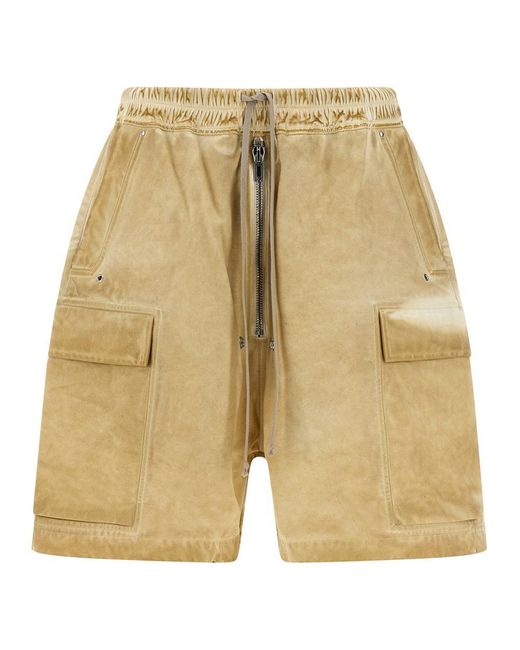 Rick Owens Natural 'Cargobela' Bermuda Shorts for men