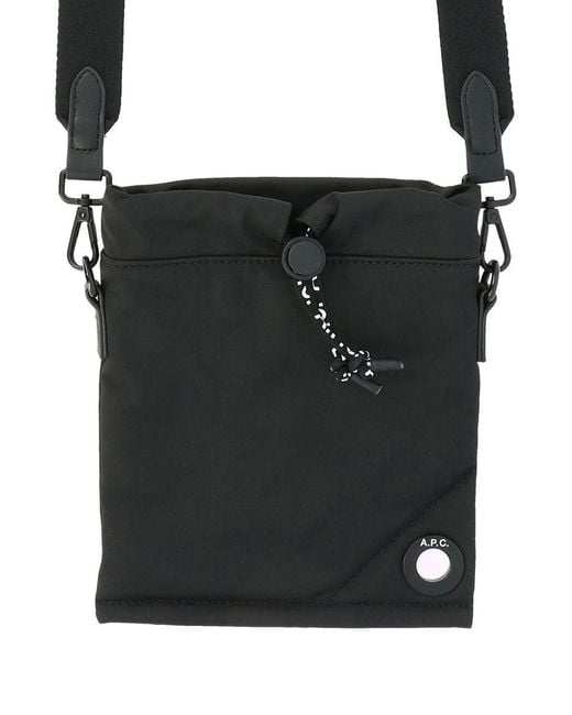 A.P.C. Black "reset" Shoulder Bag for men