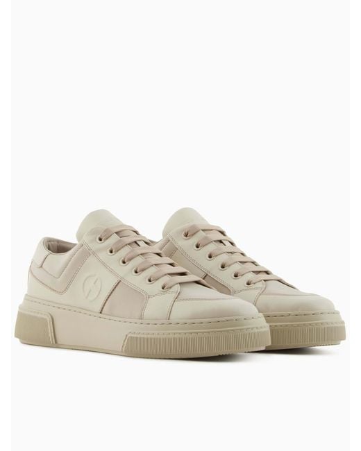 Giorgio Armani Brown Sneaker Shoes for men