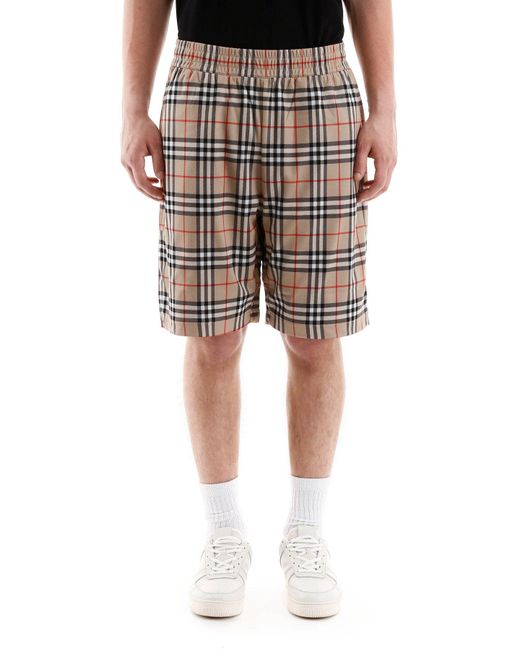 burberry check shorts