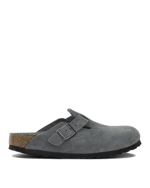 Birkenstock Gray "Boston Sfb" Sabot