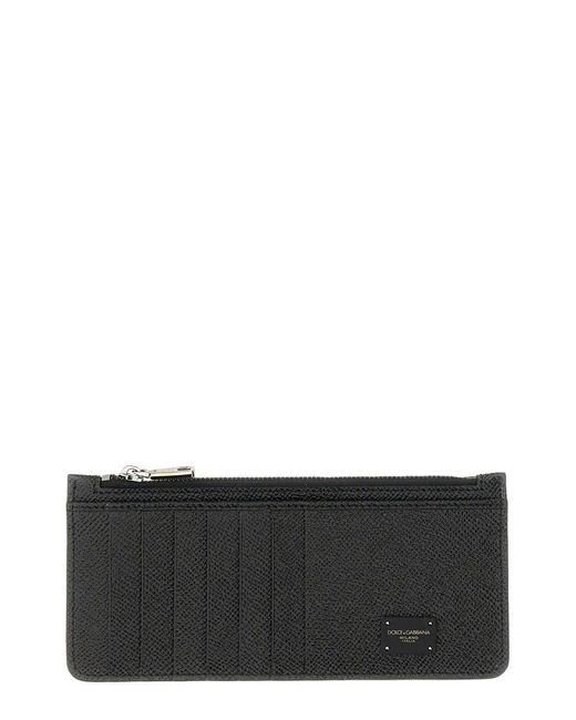 Dolce & Gabbana Black Credit Card Holder for men