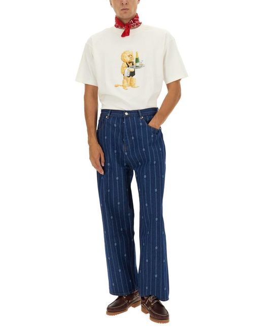 Drole de Monsieur White "Poodle" T-Shirt for men