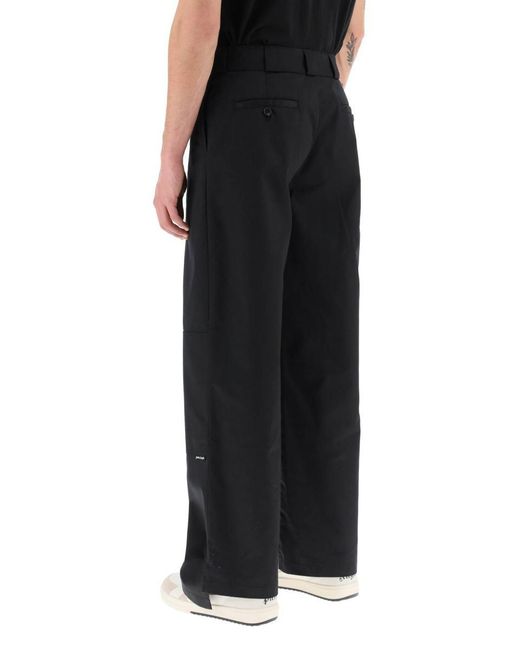 Palm Angels Black Chino Pants for men