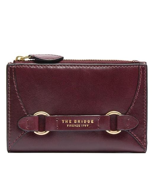 The Bridge Purple Medium Wallet W/zip Accessories