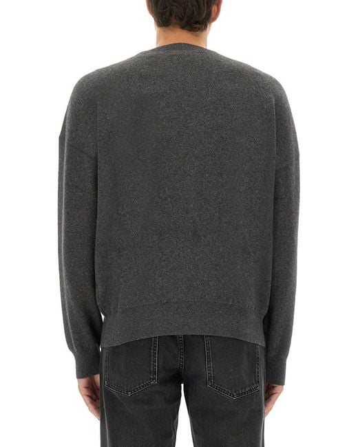 Isabel Marant Gray Jersey With Logo for men