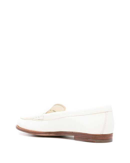 Church's White Leather Moccasins