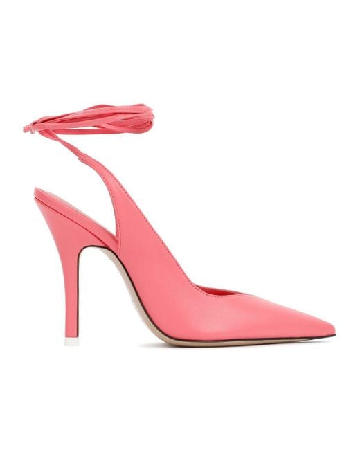 The Attico Venus Slingback Pumps Shoes in Pink | Lyst