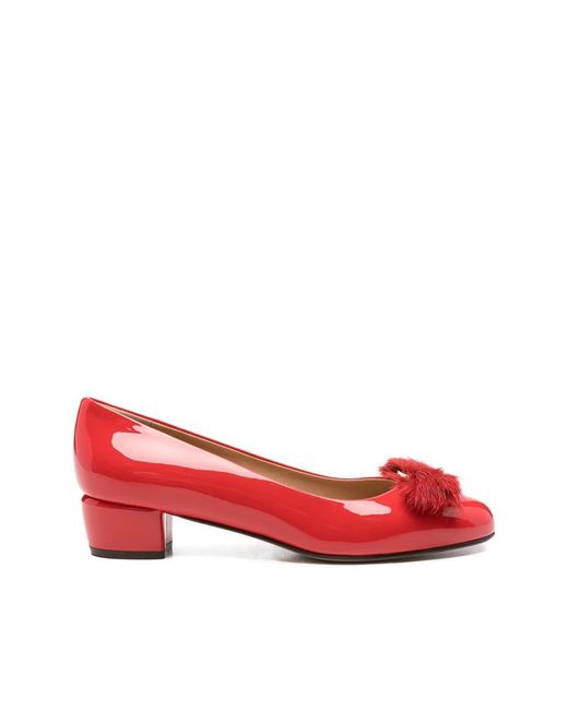 Ferragamo Red Shoes