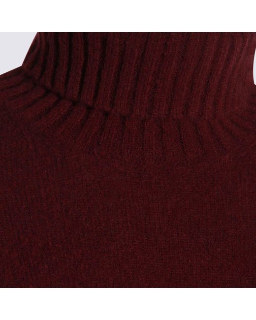 Piacenza 1733 Red Dark Wool Knitwear for men
