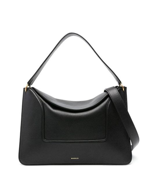 Wandler Black Big Penelope Leather Shoulder Bag