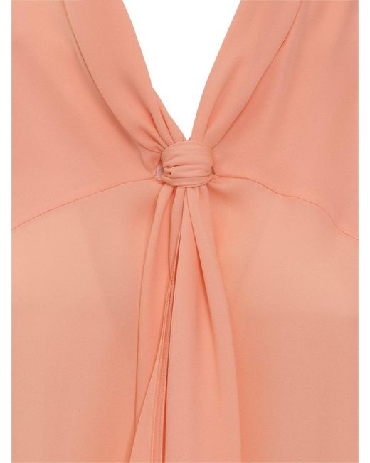 Emporio Armani Pink Top With Knot