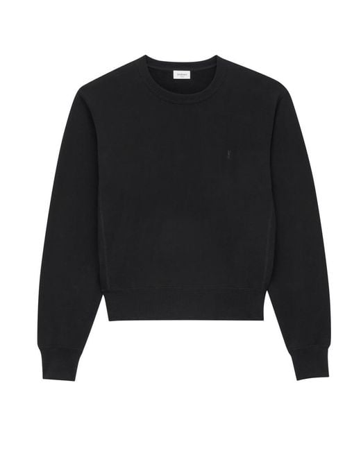 Saint Laurent Black Cassandre Sweatshirt