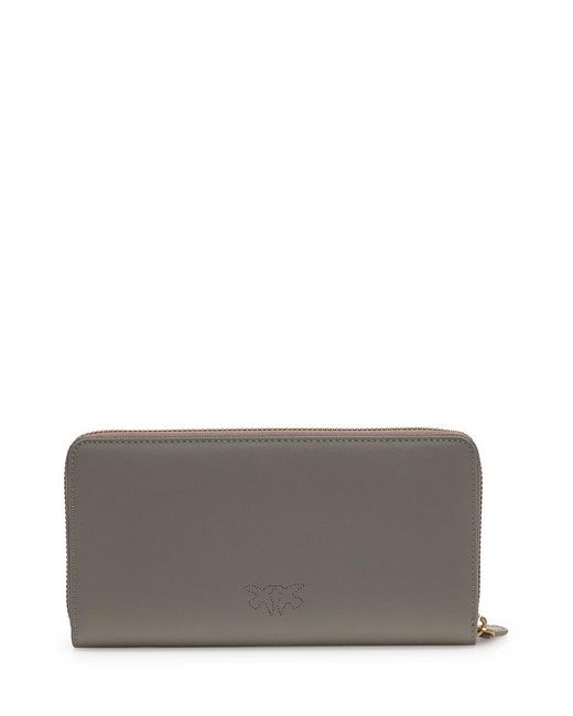 Pinko Gray Wallet With Logo
