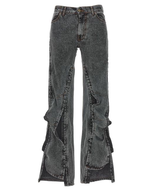 Y. Project Gray 'Hook And Eye' Jeans