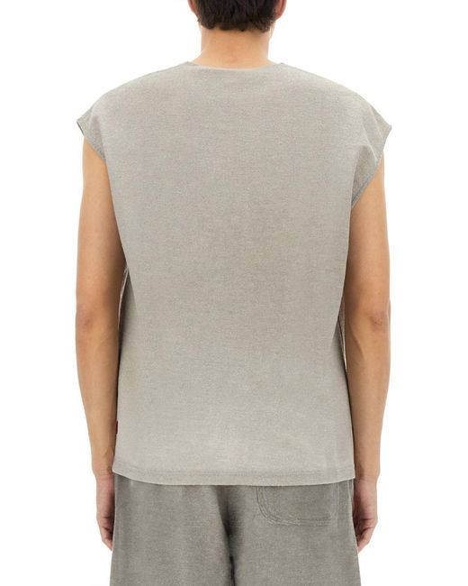 DIESEL Gray S-Rub-Sl" Top for men
