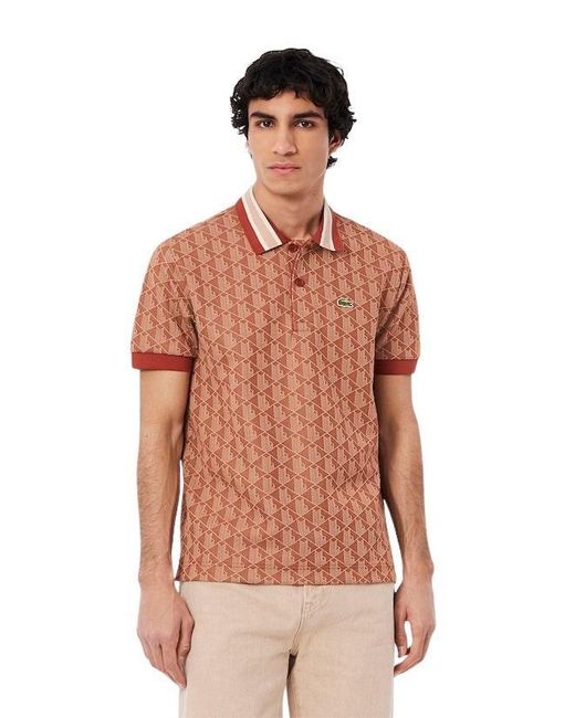 Lacoste Orange Polo for men