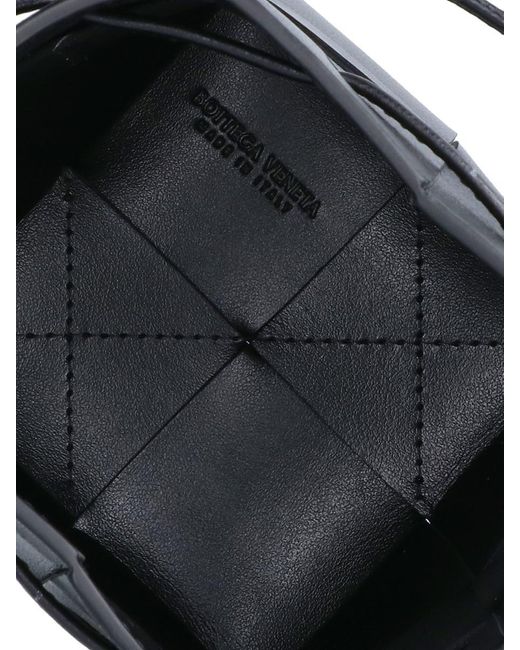 Bottega Veneta Black Bucket Mini 'cassette' Bag