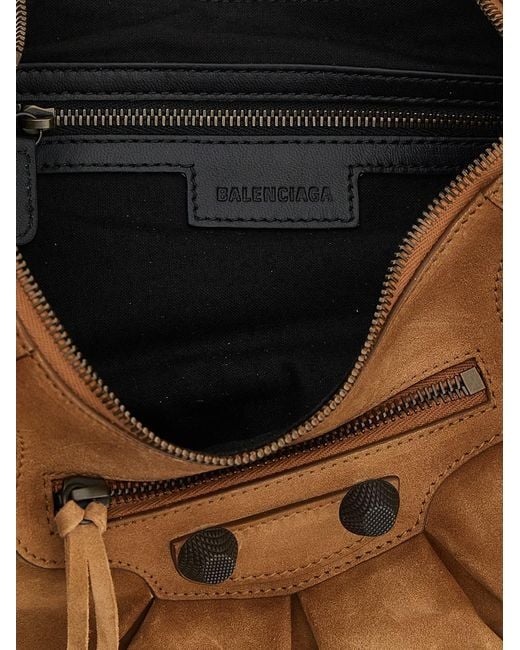 Balenciaga Brown 'Le Cagole S' Shoulder Bag