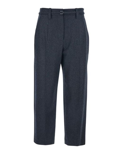 Brunello Cucinelli Blue Pantalone Donna