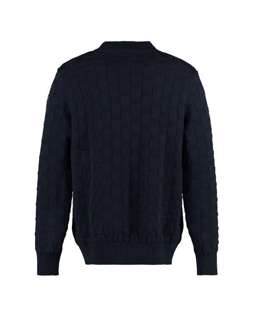 Paul & Shark Blue Virgin Wool Crew-neck Sweater for men