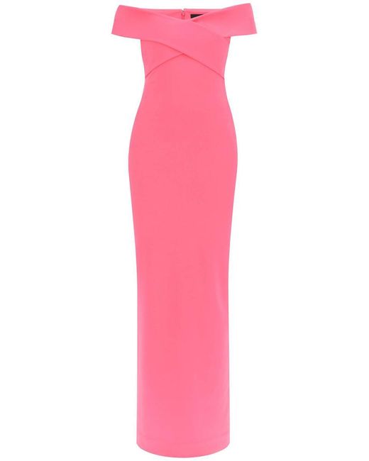Solace London Pink Maxi Dress Ines With