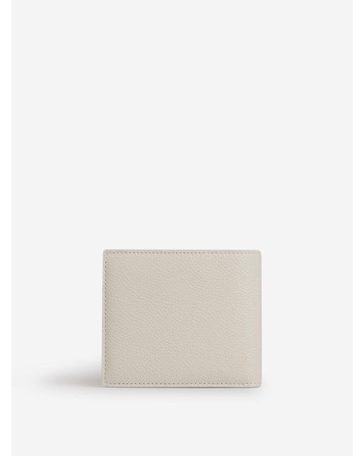 Balenciaga White Logo Leather Wallet for men