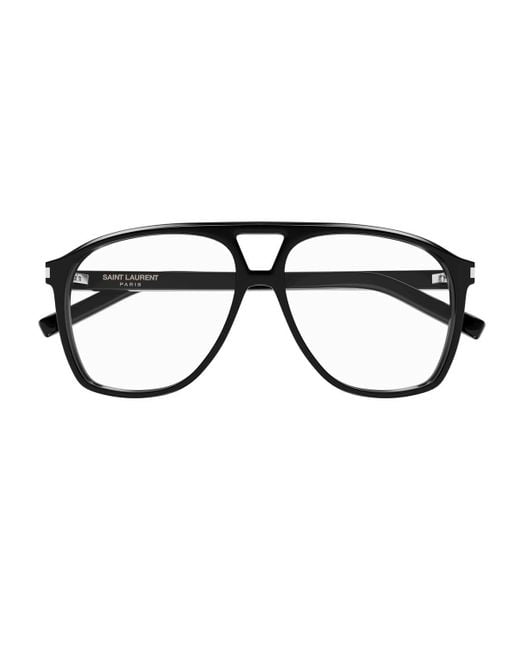 Saint Laurent Black Sl 596 Dune Linea New Wave Eyeglasses