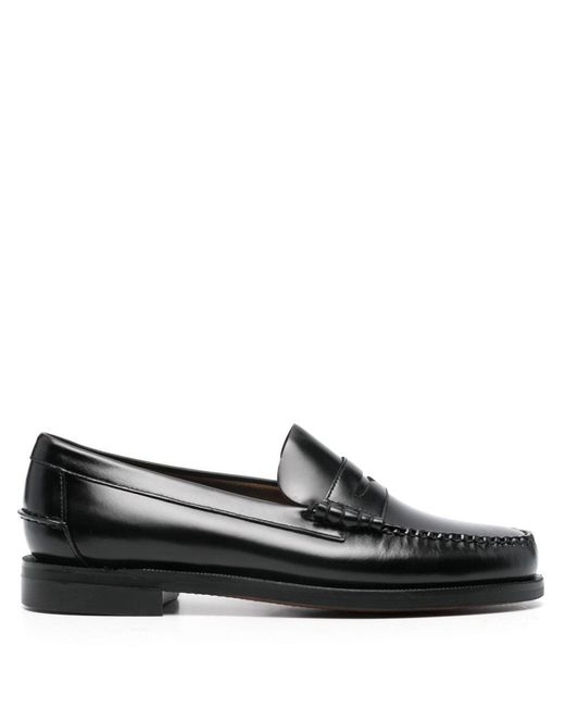 Sebago Black Flat Shoes for men