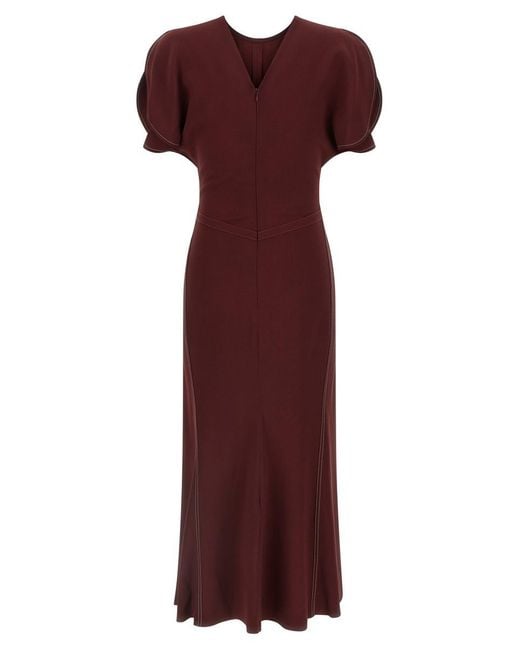 Victoria Beckham Purple 'Bela' Dress