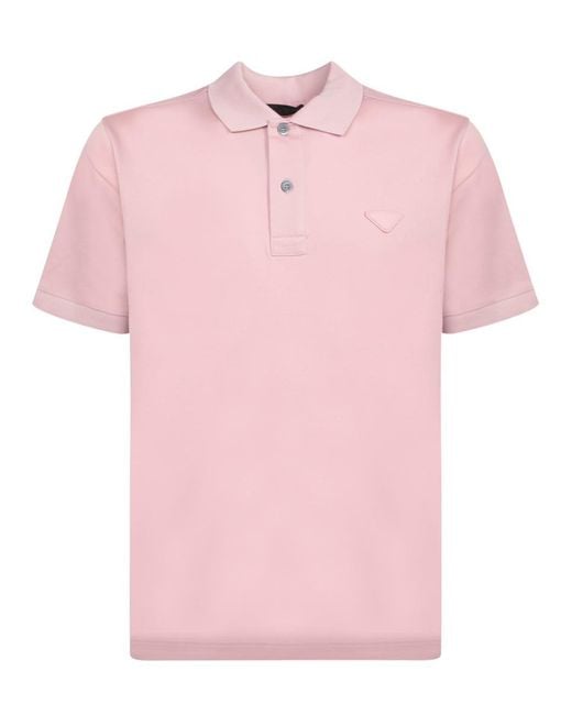 Tシャツ・カットソー PRADA PINK COTTON T-SHIRT Prada T-Shirts in Pink for Men | Lyst