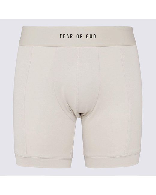 Onzuiver hefboom Arrangement Fear Of God Beige Cotton Boxers in White for Men | Lyst