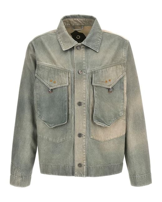 Objects IV Life Gray 'traditional Denim' Jacket for men