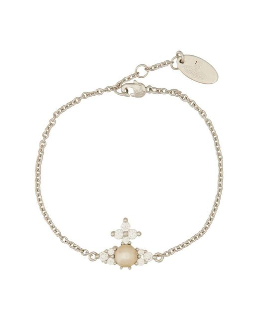 Vivienne Westwood White Bracciale "Feodora"