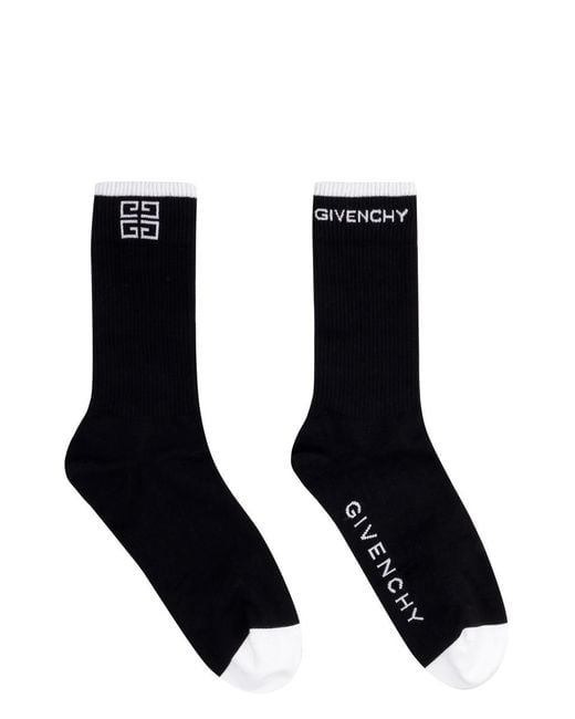 Givenchy Black Cotton Socks for men