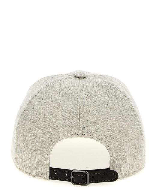 Brunello Cucinelli Natural 'Sparkling' Cap