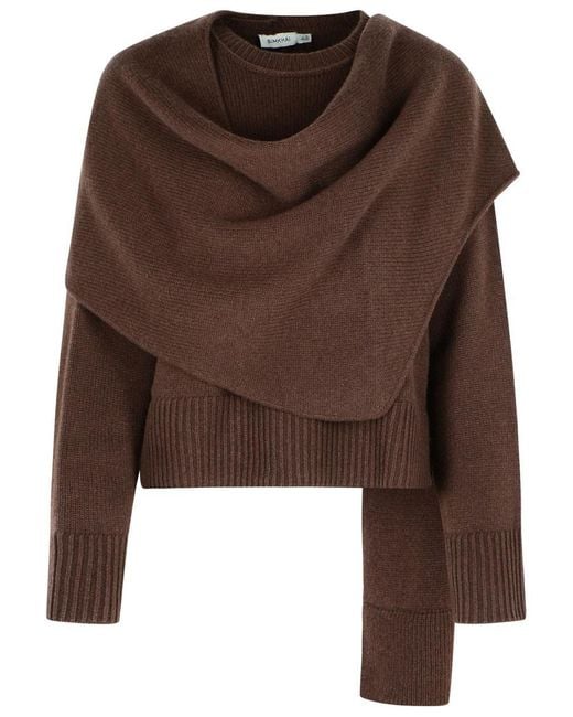 Jonathan Simkhai Brown Elson' Wool And Cashmere Sweater