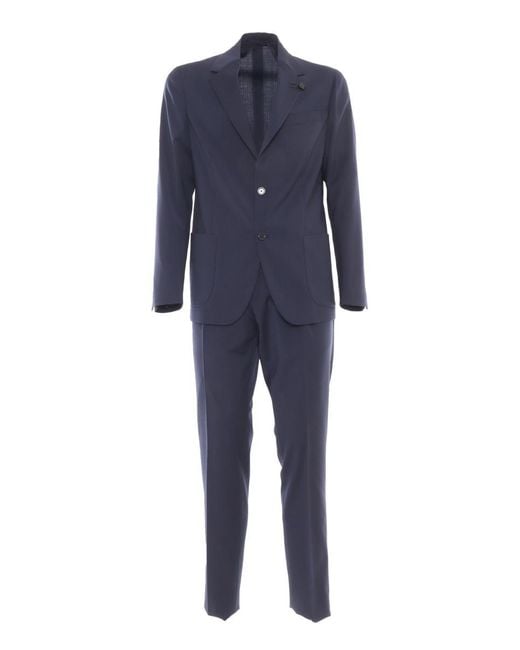 Lardini Blue Single-breasted Suit for men