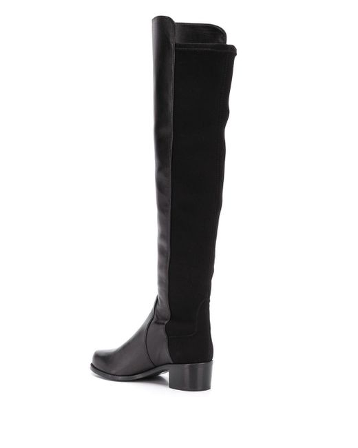 Stuart Weitzman Leather The Reserve Boots in Black - Save 54% - Lyst