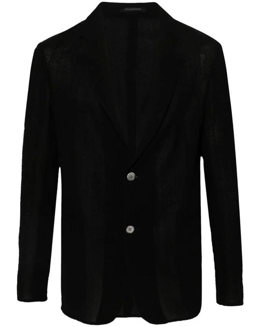 Emporio Armani Black Jacket Clothing for men