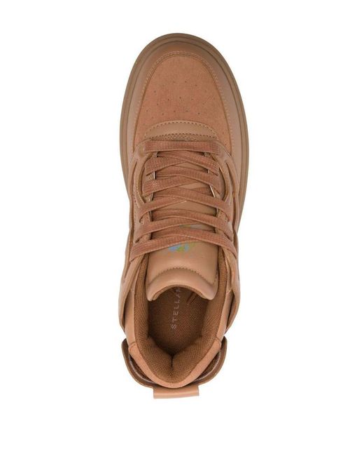 Stella McCartney Brown S-wave Embroidered Sneakers