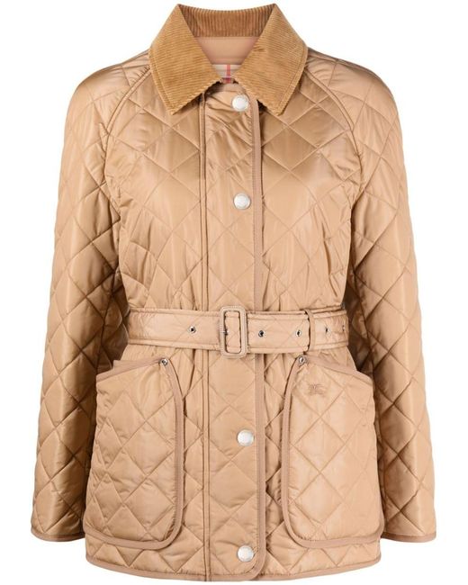 Burberry Natural Recycled Nylon Quilted Jacket