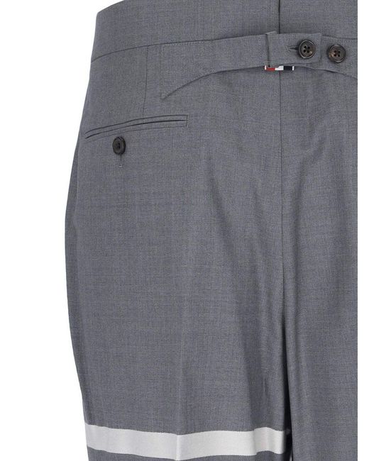 Thom Browne Gray '4-bar' Trousers for men