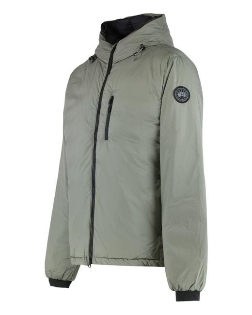 Canada Goose Gray Hooded Jacket Lodge